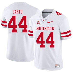 Men's Cougars #44 Anthony Cantu White 2018 Embroidery Jerseys 299124-176