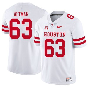 Men's Houston #63 Colson Altman White 2018 Stitch Jerseys 404016-650