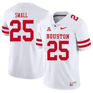 Men UH Cougars #25 D.J. Small White 2018 Football Jersey 839052-195