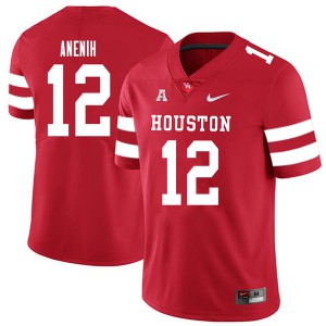 Men's Houston Cougars #12 David Anenih Red 2018 University Jerseys 707369-567