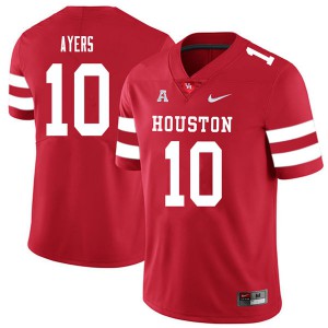 Men Cougars #10 Demarcus Ayers Red 2018 Football Jerseys 720022-807