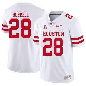 Men Houston Cougars #28 Josh Burrell White 2018 Stitched Jerseys 543087-548