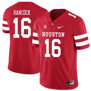Men's Houston #16 Joshua Hancock Red 2018 Football Jerseys 213895-489