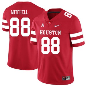 Mens Houston #88 Osby Mitchell Red 2018 Football Jersey 642120-951