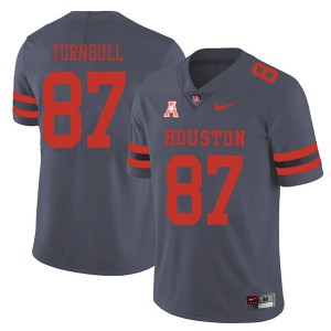 Mens Houston Cougars #87 Sid Turnbull Gray 2018 Official Jersey 149497-947