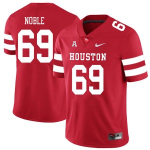 Men's Houston Cougars #69 Will Noble Red 2018 University Jerseys 264223-114