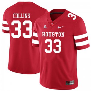 Mens Cougars #38 Adrian Collins Red Official Jersey 313914-777