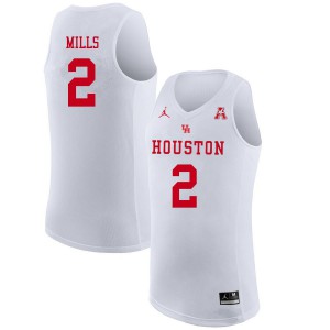 Men's Houston #2 Caleb Mills White Jordan Brand Stitched Jersey 527416-507