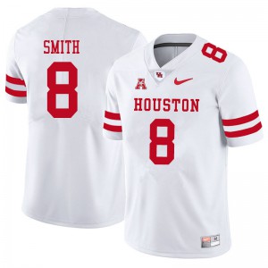 Mens Cougars #8 Chandler Smith White Player Jersey 289346-647