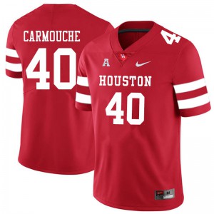 Men's Houston Cougars #40 Jordan Carmouche Red Stitched Jersey 683625-801