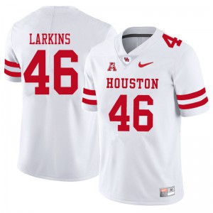 Men Houston Cougars #46 Melvin Larkins White Stitched Jerseys 621448-644