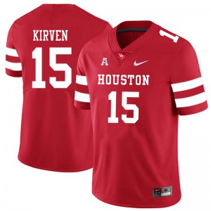Men's UH Cougars #15 Zamar Kirven Red Embroidery Jersey 570548-247