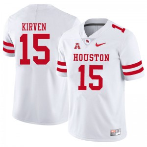 Men's Houston Cougars #15 Zamar Kirven White Stitch Jerseys 213952-418