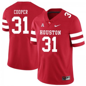 Men Cougars #31 Jordan Cooper Red Football Jersey 438117-171