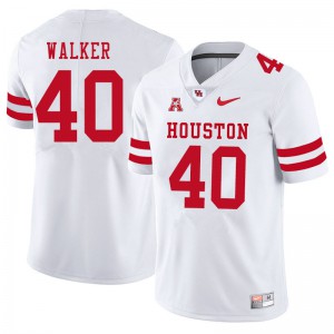 Men Houston Cougars #40 Kelan Walker White Player Jerseys 182227-341