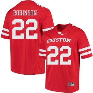 Mens Houston #22 Austin Robinson Red University Jersey 858441-466