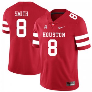 Men Houston Cougars #8 Chandler Smith Red Embroidery Jersey 116802-511