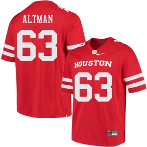 Men's Houston #63 Colson Altman Red Stitched Jersey 399817-155