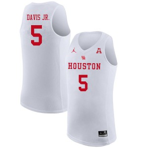 Mens University of Houston #5 Corey Davis Jr. White Jordan Brand Player Jerseys 519753-257