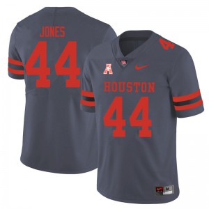 Mens UH Cougars #44 D'Anthony Jones Gray Player Jerseys 302598-138