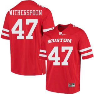 Men Houston Cougars #47 Dalton Witherspoon Red Alumni Jerseys 864898-786