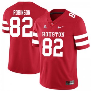 Mens Houston Cougars #83 Dylan Robinson Red High School Jersey 918349-227