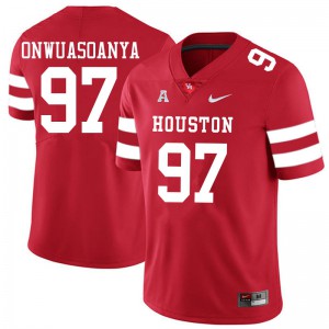 Men Houston #97 Ike Onwuasoanya Red Stitched Jerseys 516969-146