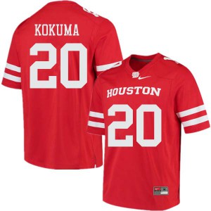 Men Houston Cougars #20 Kaliq Kokuma Red Alumni Jersey 147263-171