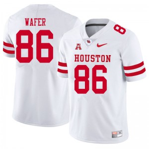 Men's University of Houston #86 Khiyon Wafer White Embroidery Jerseys 624470-595