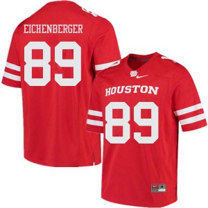 Men Houston Cougars #89 Parker Eichenberger Red Embroidery Jerseys 416828-828