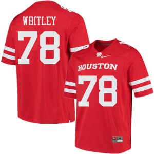 Men Houston #78 Wilson Whitley Red College Jersey 563797-449