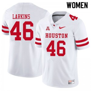 Womens Cougars #46 Melvin Larkins White Stitch Jersey 448917-285
