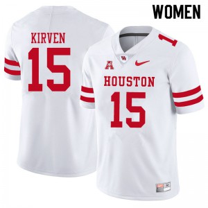 Women's University of Houston #15 Zamar Kirven White NCAA Jerseys 785823-444