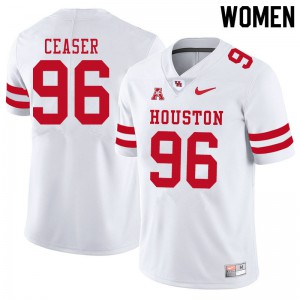 Women's Cougars #96 Nelson Ceaser White Alumni Jersey 638509-906