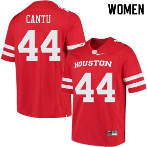 Women's Houston #44 Anthony Cantu Red Player Jersey 409956-878
