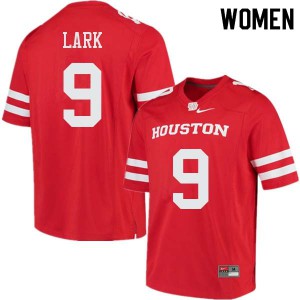Women's University of Houston #9 Courtney Lark Red Alumni Jerseys 881300-105