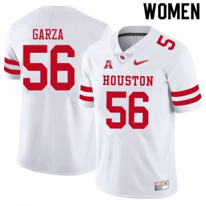 Women Houston #56 Jacob Garza White Official Jersey 605305-255