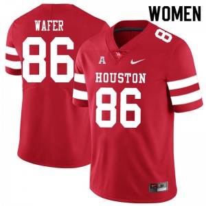 Women Cougars #86 Khiyon Wafer Red Player Jerseys 997640-451