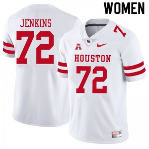 Womens Cougars #72 Tank Jenkins White Alumni Jerseys 381171-376