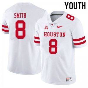 Youth Cougars #8 Chandler Smith White High School Jerseys 730062-257