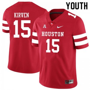 Youth Cougars #15 Zamar Kirven Red Player Jerseys 606696-317