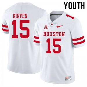 Youth UH Cougars #15 Zamar Kirven White Stitched Jersey 534160-104
