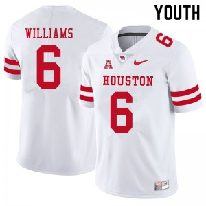 Youth Cougars #6 Damarion Williams White Alumni Jerseys 318720-901