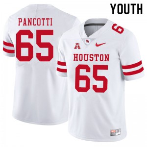 Youth Cougars #65 Gio Pancotti White Football Jersey 829766-603