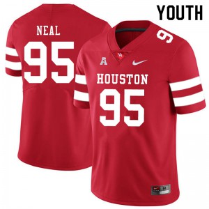Youth University of Houston #95 Jamykal Neal Red Stitch Jerseys 350656-819