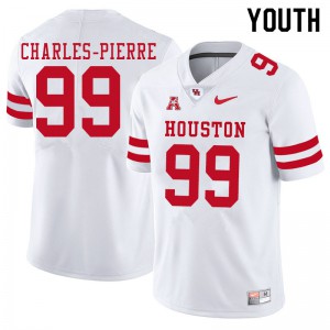 Youth Houston #99 Olivier Charles-Pierre White Official Jersey 141021-951