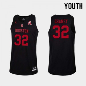 Youth UH Cougars #32 Reggie Chaney Black University Jersey 993519-374