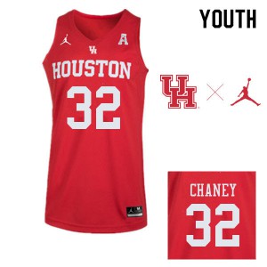 Youth UH Cougars #32 Reggie Chaney Red University Jerseys 831861-257