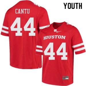 Youth Houston #44 Anthony Cantu Red High School Jerseys 665587-607