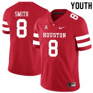 Youth Cougars #8 Chandler Smith Red University Jersey 849693-366